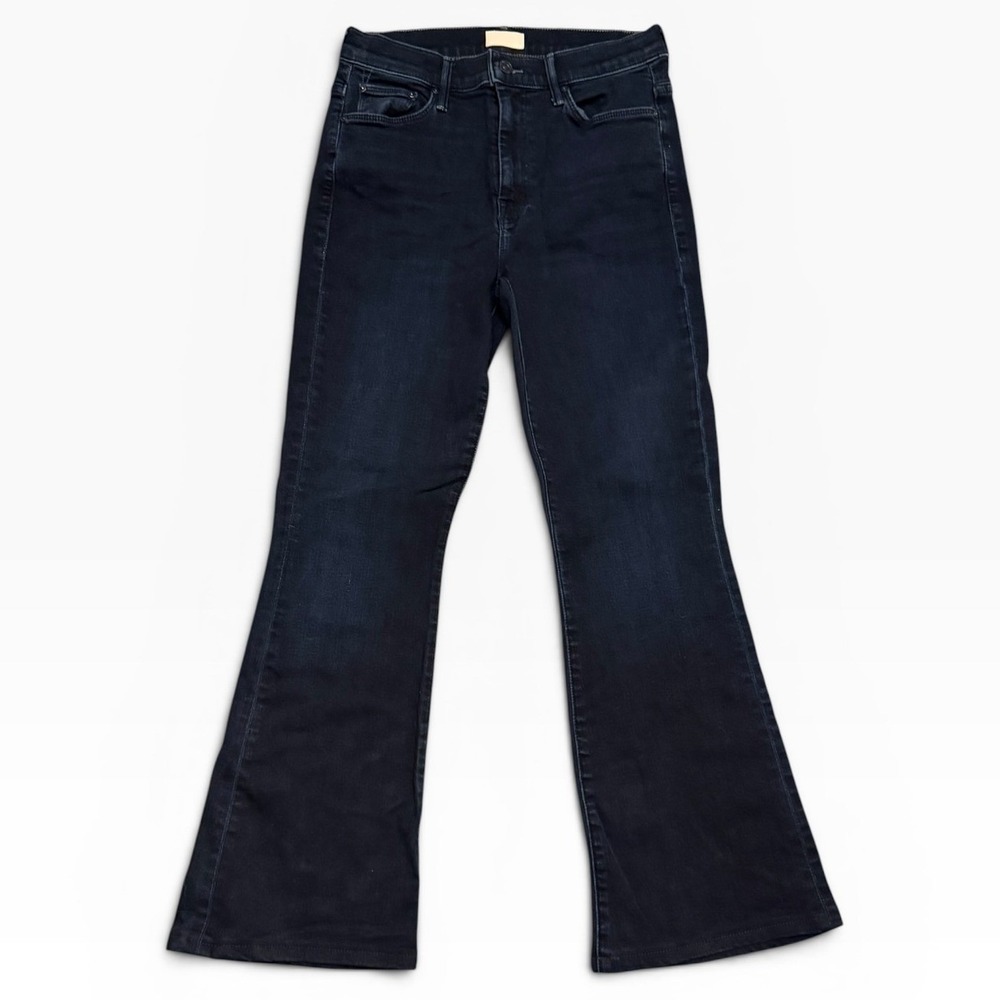 Mother The Weekender Fray Jeans Chip On My Shoulder High Rise Flare 26x27 USA